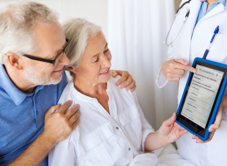 Patient satisfaction survey in hospital via tablet