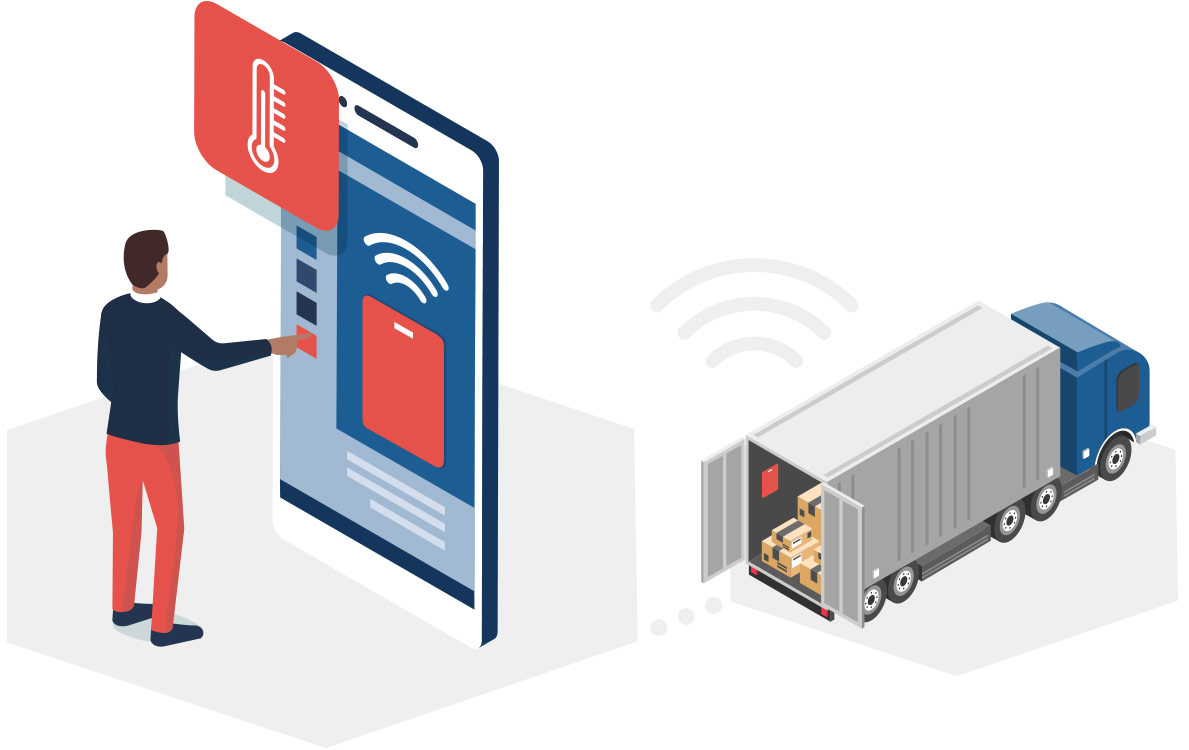 Cold chain temperature monitoring services and applications for postal operators