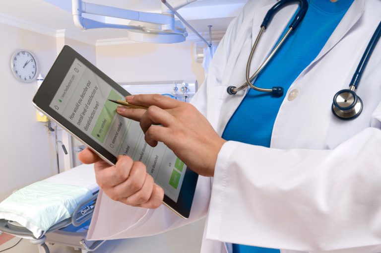 Example for Referring Doctors Surveys on tablet
