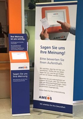 Feedback terminal at AMEOS Klinikum Aschersleben