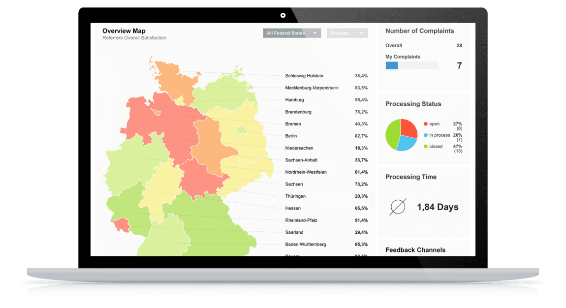 Spectos Patient Satisfaction Heatmap for Complaint Management