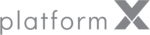 Logo platform X grey