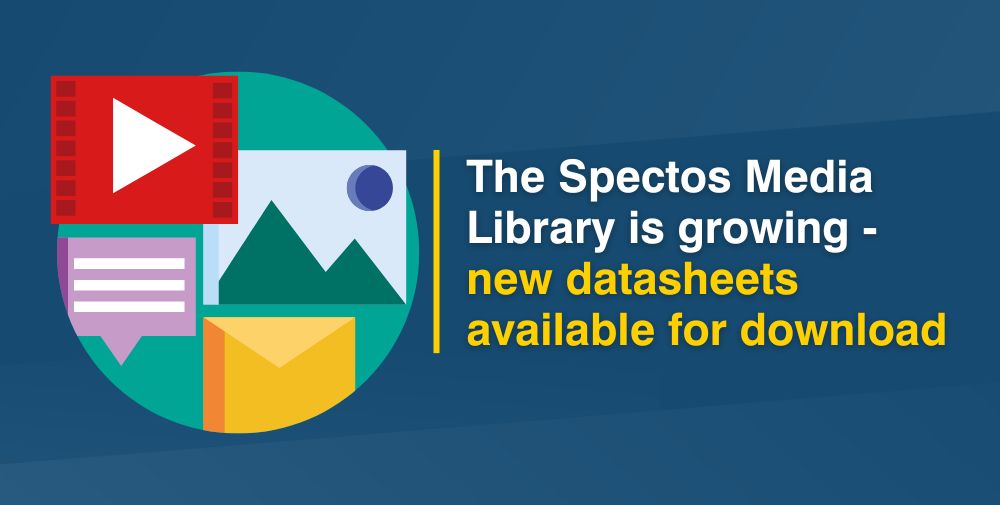 New Datasheets for Download in Spectos Media Library